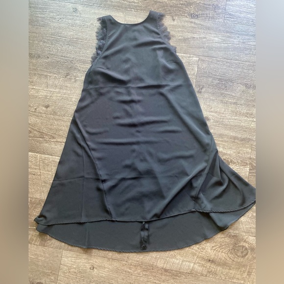 NEW! H&M high low lace black dress 8 Great Condition! Little black summer dress! - Picture 5 of 6